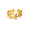Stainless Steel Exaggerated Big Flower Rings For Women Gold Color Sunflower Finger Ring Female Aesthetic Jewelry Gift - Image 28