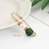 Imitation Pearl and Rhinestone Safety Pin Brooch with Multiple Designs - Image 37