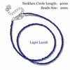 Faceted 2mm Beads Necklace Mini Stone Amethysts Quartzs Agat Choker Minimalist Party for Men Women Jewelry Gift - Image 34
