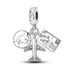Charms Silver Travel Rome Paris Italy Plane Dangle Charms Fit Pan Bracelet Beads Making Pendants Jewelry - Image 16