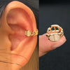 Cubic Zirconia Ear Cuff Clip On No Piercing Wrap Earring - Image 5