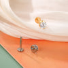 1/5PCS Titanium 16G CZ Threaded Labret 3mm/4mm Zircon Cartilage Tragus Helix Stud Earrings Piercing Flat Back Nose Stud Jewelry - Image 4