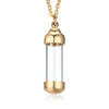 Cylinder Clear Acryli Necklace Stainless Steel Glass Heart Vial Perfume Bottle Cremation Urn Pendant Necklace For Women Keepsake - Image 8