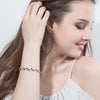 Pera 5 Colors Options Ladies Silver Plated Cubic Zirconia Royal Blue Tennis Bracelets Jewelry for Women Party Gift - Image 3