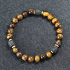 Black Stone Bead Bracelet with Tiger's Eye Color Options - Image 10