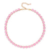 8mm Cubic Zirconia Necklace For Women Round Shape Crsytal Claw Setting Colorful Zircon Chokers Beads Neck Jewelry - Image 15