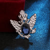 Vintage Angle Wing Double Eagle Badge Men's Retro Suit Coat Rhinestone Brooch Jewelry Metal Pins and Brooches for Women - Image 16