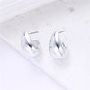Silver Teardrop Earrings for Women Style Metal Texture Gold Plated Jewelry Gifts - Image 3