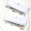 24pairs Set Faux Pearl Decor Twist Design Hoop Earrings For Women For Daily Life Heart - Image 4