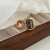 Geometric Open Ring with Contrasting Clear Stone Details - Image 4