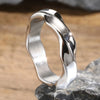 Mobius Ring for Men, Oxidized Twisted Stainless Steel Finger Band,Retro Endless Love Anniversary Gift for Him - Image 9