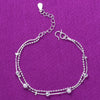 Silver Color Stamp Anklets For Women Foot Leg Chain Link Bracelet Double Layers Beach Accessories Jewelry - Image 51