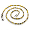Punk Twist Rope Chain Stainless Steel Necklace Gold And Silver Color Classic Link - Image 4