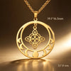Vintage Witch Knot Pendant Necklace Celtic Women's Witch Protection Talisman Stainless Steel Simple Jewelry - Image 8