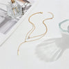 Minimalist Double Layered Y Shaped Collarbone Necklace for Women Long Chain Drop Necklace Girls Party Body Jewelry Gifts - Image 2