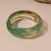 Wide Acrylic Cuff Bracelet with Irregular Geometric Design - Image 13