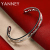 Men's Silver Bracelet Hip Hop Opening Roman Numerals Bangle Women's Jewelry Wedding Party Gifts Party - Image 5