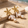 Boho Starfish Imitation Pearl Drop Earrings for Women Sea Star Dangle Earrings Summer Beach Party Jewelry Gift - Image 4