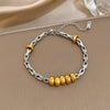 Heart Detail Necklace or Bangle in Two-Tone Stainless Steel Style - Image 10