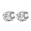 1 Pairs Crystal Strong Magnetic Ear Stud Clip Earrings for Men Women Punk Round Zircon Magnet Earrings Non Piercing Jewelry - Image 4