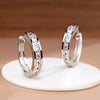 Silver Shining Zircon Earrings Women's Circle Spiral Star Shaped Earrings Elegant Jewelry Birthday Party Gifts - Image 8