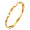Stainless Steel Bamboo Cuff Bracelets Bangles for Woman Gold Color Wedding Female Jewelry Gifts - Image 11