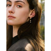 Stainless Steel Shiny Cubic Zirconia Drop Earrings Gold Platinum Pvd Plated Delicate Chic Jewelry Recommend - Image 4