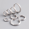 Silver Simple Matte Bohemian Round Ear Buckle for Women Punk Unisex Rock Hoop Earring Jewelry Accessories - Image 34