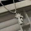 26 Letters A-Z Zircon Crown Pendant Necklace for Women Men Punk Initial Alphabet Necklaces Hip Hop Choker Chain Jewelry - Image 9