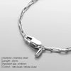 Men's Necklace 2MM Stainless Steel Paperclip Chain Gold-plated Punk Accessories Birthday Gift - Image 2