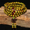 Natural Sandalwood Bracelet Men Buddhist Buddha Meditation Bead Bracelet For Women Prayer 108 Beads Rosary Hanging Decoration - Image 6