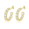 Crmya Hiphop Cuff Earring for Women Yellow Gold Color Zircon Clip Hoop Earrings Women Jewelry Accessories - Image 10