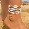 Colorful Starfish Pendant Rice Beads Beaded Anklet for Women Summer Multi-layer Bracelet Anklet Bohemian Leg Jewelry - Image 25