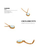 Stylish Processed Opal Stone Minimalist Small Chic Pendant Necklace Gold Plated Jewelry for Women Gift - Image 10