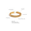 18cm Stainless Steel Imitation Pearls Pvd Gold Plated Thick Cuban Chain Charm Bangle Bracelet Jewelry Wome - Image 5