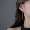 Simple Style Box Chain Tassel Drop Earrings For Women Long Dangle Earring Piercing Line Accessories Thin Mini Ear Jewelry - Image 5