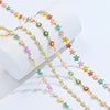 1Pcs Stainless Steel For Women Bohemia Colorful Enamel Daisy Star Butterfly Flower Minimalist Bracelets Necklace Jewelry Gift - Image 6