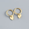 Silver Color Love Heart Hoop Earrings Female Cute Romantic Elegant Jewelry Couple Handmade Gifts - Image 8