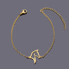 Hollow Horse Head Charm Bracelet Adjustable Stainless Steel Chain Bracelets Jewelry - Image 2