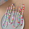 Y2K Harajuku Colorful Resin Acrylic Heart Beaded Choker Collar Necklace For Women Sweet Aesthetic Charm Goth Jewelry Accessories - Image 1