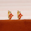 6/8/10mm Stainless Steel Zircon Flower Hoop Earring Small Gold Color Circle Hoops Huggie Piercing Earring Jewelry - Image 22