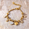 316L Stainless Steel Heart Charm Bracelet with Crystal Accents - Image 26