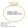 Stainless Steel Delicate Anklet for Women Gold Color Chain Anklet Bracelets on The Leg Do Not Fade Anklet Jewelry Women - Image 34