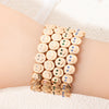 Happy Face Girls Bangle Gold Color Crystal Beads Women Bracelet Jewelry Accessories - Image 2