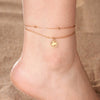 Stainless Steel Anklets for Women Sun Flower Leaves Moon Star Foot Bracelet Jewelry Summer Beach Accessories - Image 4