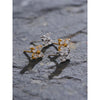 Shiny Cubic Zirconia Flower Sweet Stud Earrings 316L Stainless Steel Delicate Daily Jewelry - Image 4