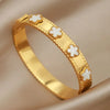 316L Stainless Steel Metal Classic Flower Bangles for Women Jewelry Delicate Bowknot Bracelets Accessories - Image 11