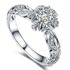 Selling Silver Color Engagement Rings for Women White Zircon Crystal Ring Anniversary Bridal Wedding Jewelry Gift - Image 2