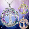 Tree Of Life Necklaces Celtic Family Tree Necklace With Circle Crystal Jewelry Gifts For Women Girls Mom Birthday - Image 1