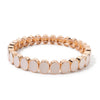 6x8mm Enamel Crystal Bracelets For Women Gold Color Zirconia Rhombus Bead Elastic Bangle - Image 20